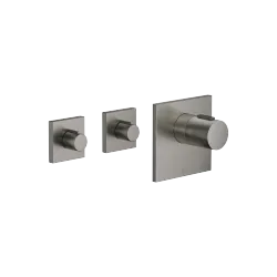 IMO xTOOL Modulo termostato con 2 rubinetti - Dark Platinum spazzolato - Set contenente 3 articoli
