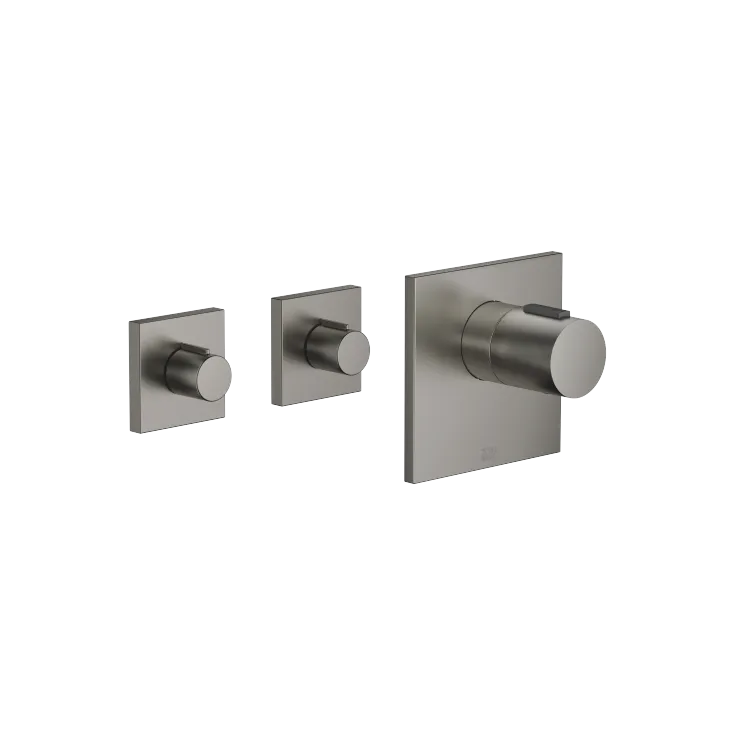 IMO xTOOL Thermostat module with 2 valves - Brushed Dark Platinum - Set containing 3 articles