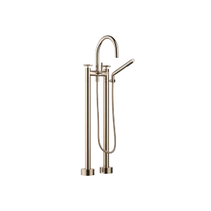 TARA Two-hole bath mixer for free-standing assembly with hand shower set - Champagne (22kt Gold) - 25 943 892-47