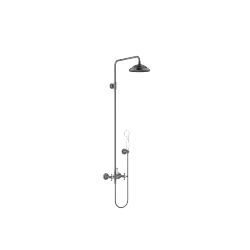 MADISON Showerpipe with shower mixer without hand shower 200 mm - Brushed Dark Platinum - 26 632 360-99