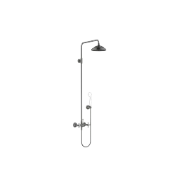 MADISON Showerpipe with shower mixer without hand shower - Brushed Dark Platinum - 26 632 360-99