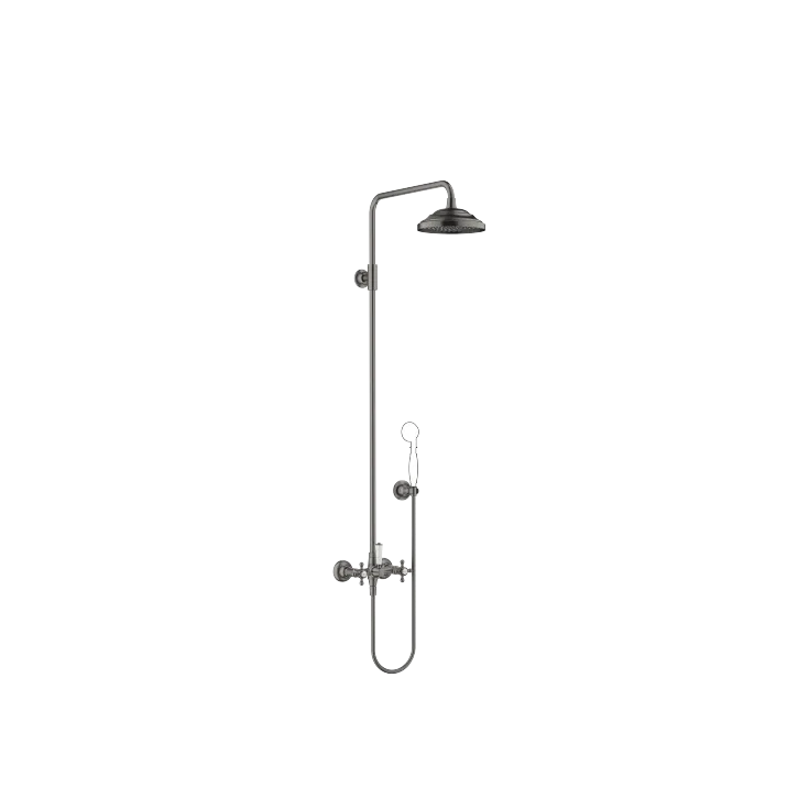 MADISON Shower Pipe mit Brausebatterie ohne Handbrause - Dark Platinum gebürstet - 26 632 360-99