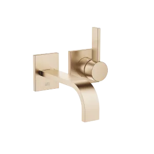 MEM Wall-mounted single-lever basin mixer without pop-up waste - Brushed Champagne (22kt Gold) - 36 860 782-46