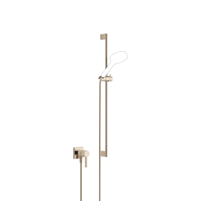 Concealed single-lever mixer with integrated shower connection with shower set without hand shower - Champagne (22kt Gold) - 36 013 970-47