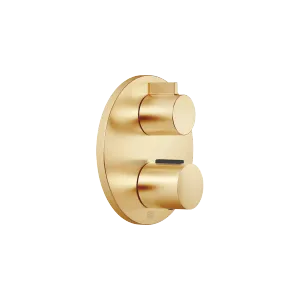 Concealed thermostat with one function volume control - Brushed Durabrass (23kt Gold) - 36 425 970-28