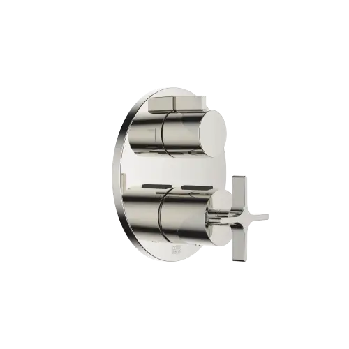 VAIA Concealed thermostat with two function volume control - Platinum - 36 426 809-08
