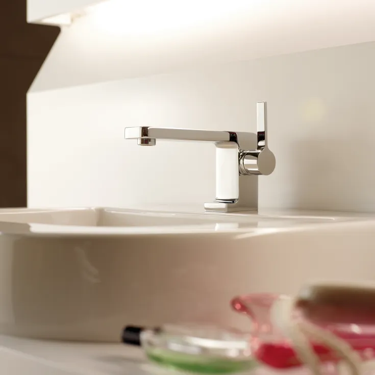 LULU Single-lever basin mixer without pop-up waste - Chrome - 33 521 710-00