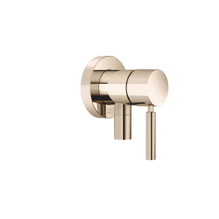 Concealed single-lever mixer with cover plate with integrated shower connection - Light Gold - 36 045 660-26