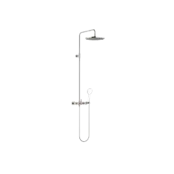 TARA Exposed Shower Set with shower mixer without hand shower 11-3/4" - Platinum - 26 623 892-08 0010
