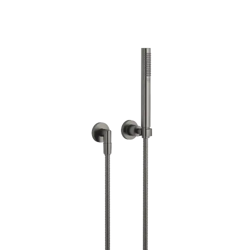 TARA Hand shower set with individual rosettes - Brushed Dark Platinum - 27 802 892-99