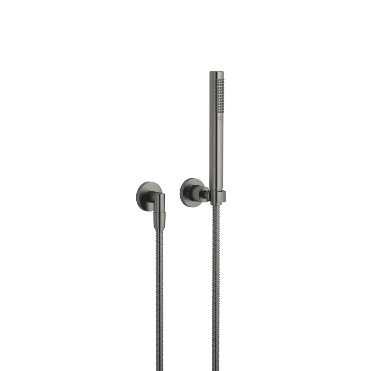 TARA Hand shower set with individual rosettes - Brushed Dark Platinum - 27 802 892-99
