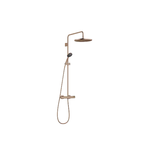 Showerpipe Application with shower thermostat 300 mm - Brushed Bronze (PVD) - Set containing 2 articles