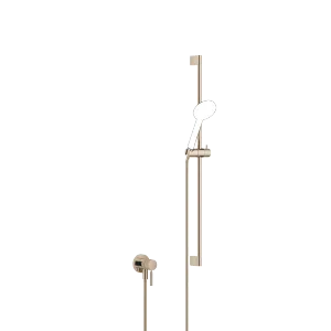 Concealed single-lever mixer with integrated shower connection with shower set without hand shower - Champagne (22kt Gold) - 36 013 660-47