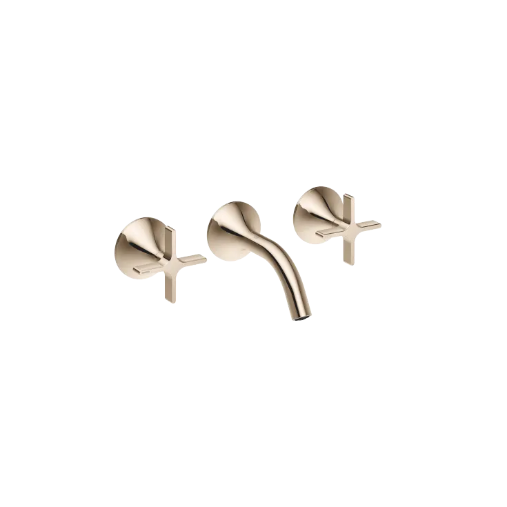 VAIA Wall-mounted basin mixer without pop-up waste - Champagne (22kt Gold) - 36 702 809-47