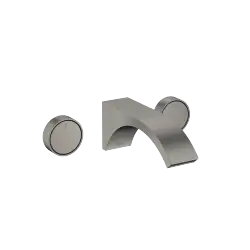 CYO Batteria tre fori incasso muro senza piletta - Dark Platinum spazzolato - Set contenente 2 articoli