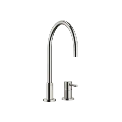 TARA Two-hole mixer with individual rosettes - Brushed Platinum - 32 816 888-06