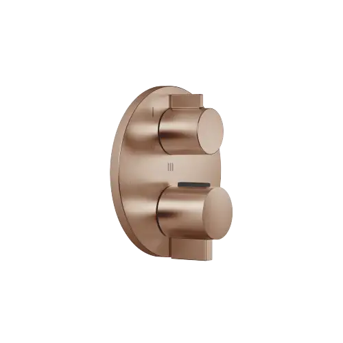 Concealed thermostat with three-way diverter - Brushed Bronze (PVD) - 36 428 970-42 0010