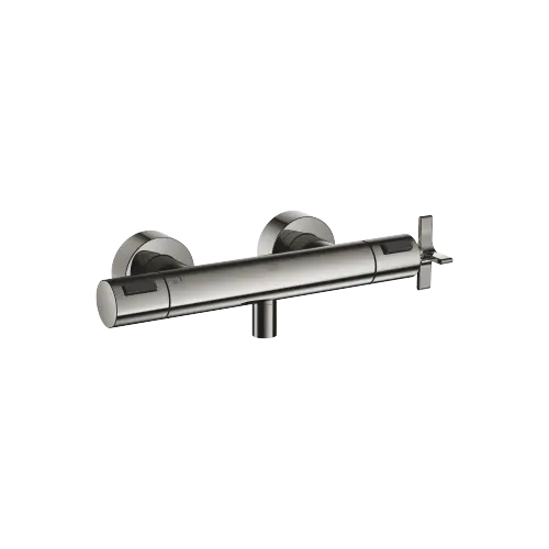VAIA Shower thermostat for wall-mounted installation - Dark Chrome - Set containing 2 articles
