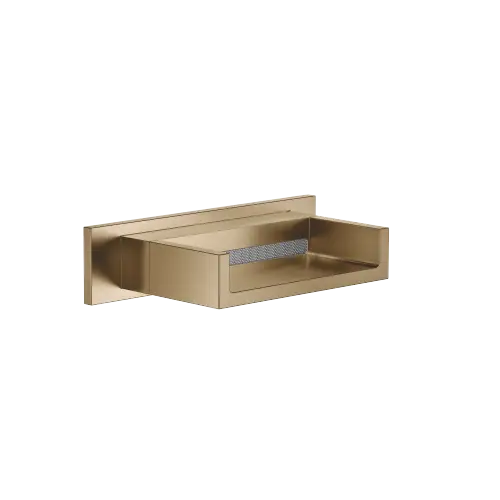WATER FALL Cascade spout for wall mounting - Brushed Dark Brass (PVD) - 13 420 979-39