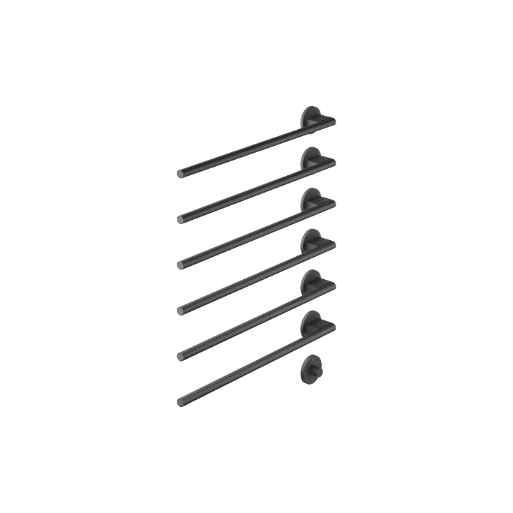 Towel warmer , 6-fold , projection left , with control element - Set containing 2 articles
