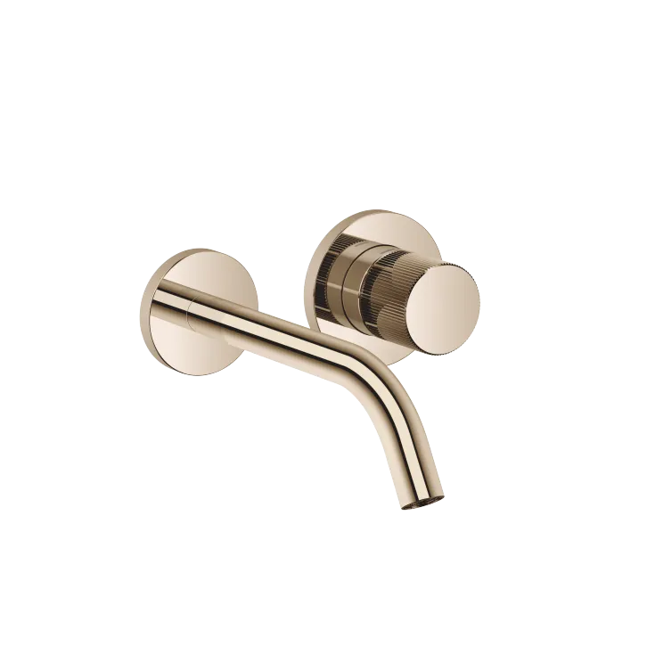 META META PURE Wall-mounted single-lever basin mixer without pop-up waste - Champagne (22kt Gold) - 36 860 664-47