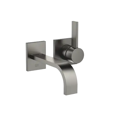 MEM Mitigeur monocommande de lavabo mural sans garniture d’écoulement - Dark Platinum brossé - 36 860 782-99