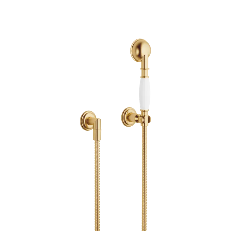 MADISON Hand shower set with individual rosettes FlowReduce - Brushed Durabrass (23kt Gold) - 27 803 361-28 0010