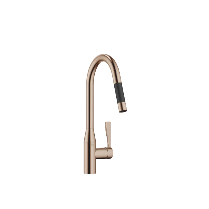 SYNC Single-lever mixer Pull-down with spray function - Brushed Bronze - 33 870 895-42 0010