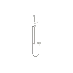 Concealed single-lever mixer with integrated shower connection with shower set without hand shower - Platinum - 36 110 970-08