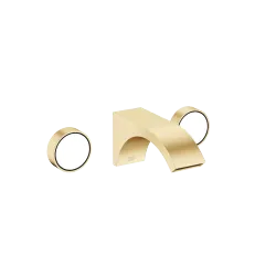 CYO Wall-mounted basin mixer without pop-up waste - Brushed Durabrass (23kt Gold) - 36 707 811-28