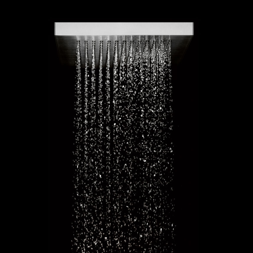 toewijding borst Noord West SERIES–VARIOUS Brushed Stainless Steel Sprays & shower systems: JUST RAIN  Rain shower with ceiling fixing