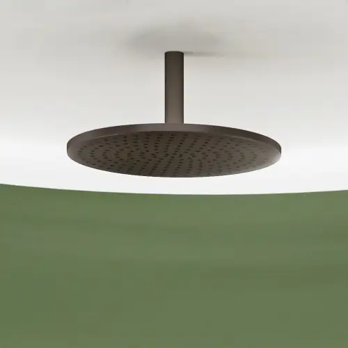 Rainshower with ceiling fixing 400 mm - Brushed Dark Platinum - 28 699 970-99