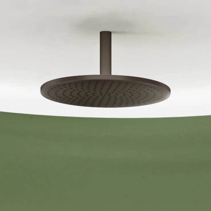 Pomme de douche arrosoir à fixation au plafond 400 mm - Dark Platinum brossé - 28 699 970-99