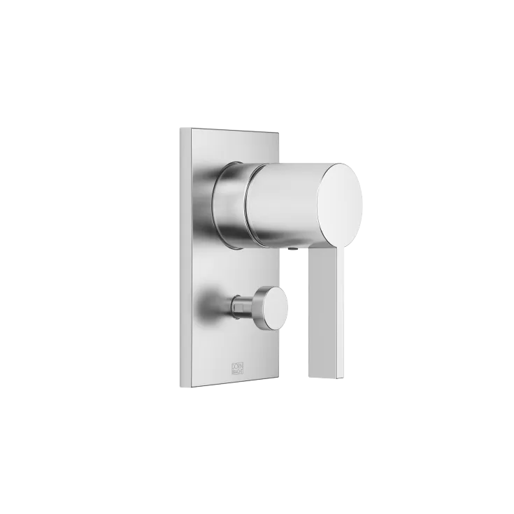 Concealed single-lever mixer with diverter - Brushed Chrome - 36 120 670-93