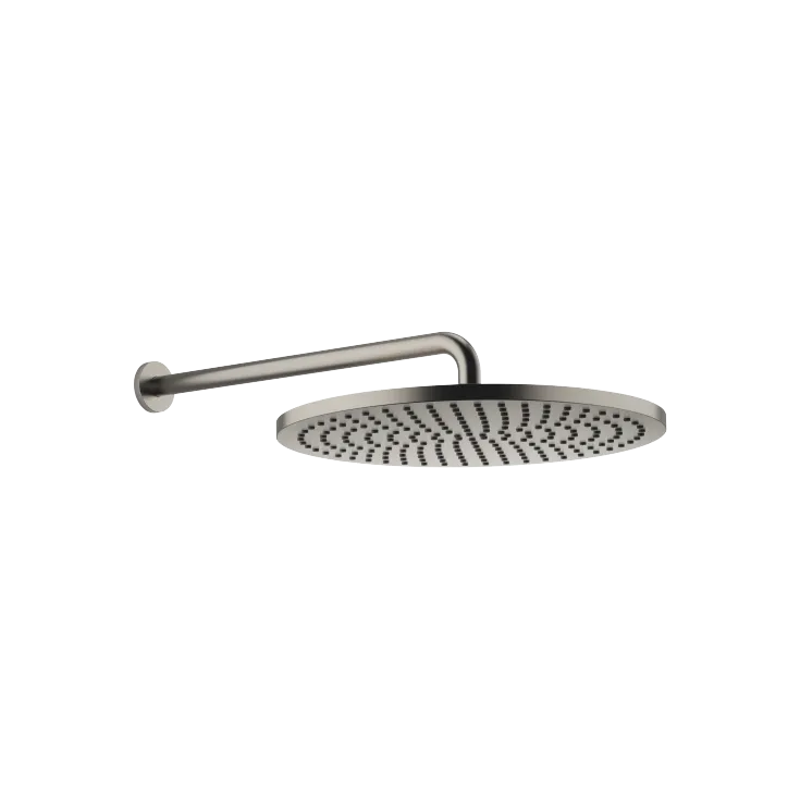 Rain shower with wall fixing FlowReduce 400 mm - Brushed Platinum - 28 658 970-06