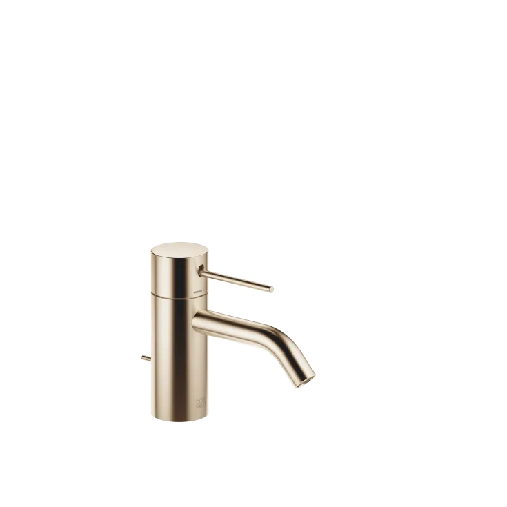META META SLIM Mitigeur monocommande de lavabo avec garniture d'écoulement - Champagne brossé (Or 22cts) - 33 501 662-46