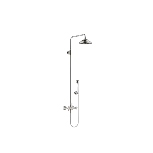 MADISON Showerpipe Application with shower mixer 200 mm - Platinum - Set containing 2 articles