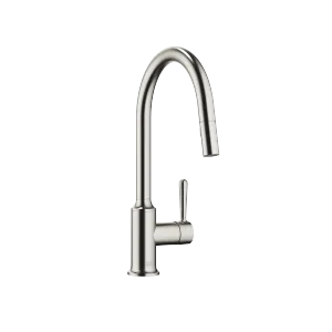 VAIA Single-lever mixer Pull-down with spray function - Brushed Platinum - 33 870 809-06