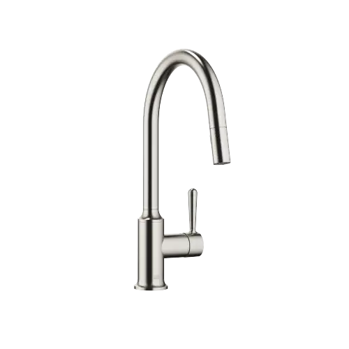 VAIA Single-lever mixer Pull-down with spray function - Brushed Platinum - 33 870 809-06