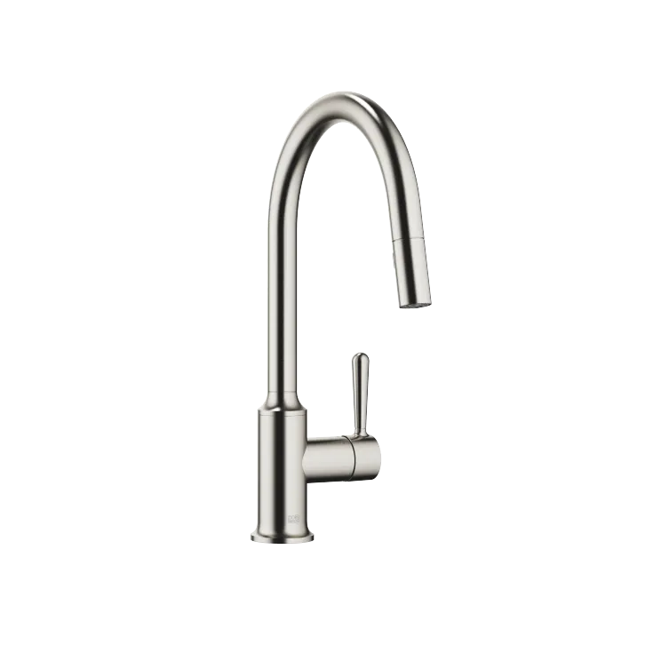 VAIA Single-lever mixer Pull-down with spray function - Brushed Platinum - 33 870 809-06