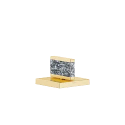 Handle Nature Squared Black Agate Ariel - Brushed Durabrass (23kt Gold) - XV-01 4639