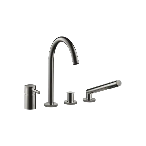 META Bath shower set for bath rim or tile edge installation - Dark Chrome - 27 632 661-19