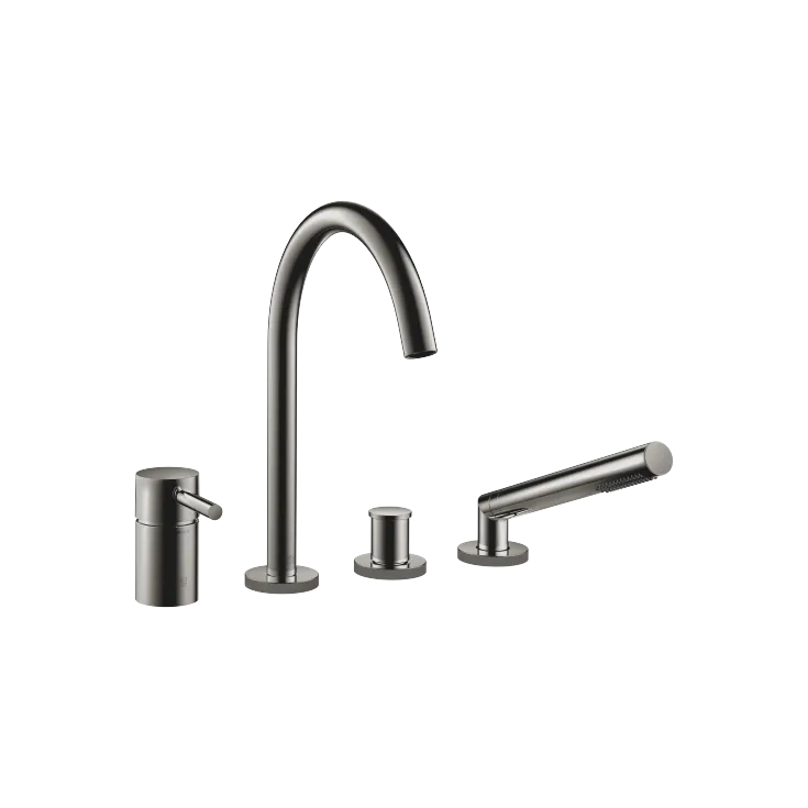 META Wannen-Vierlochbatterie für Wannenrand- bzw. Fliesenrandmontage - Dark Chrome - 27 632 661-19