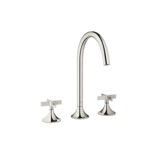 VAIA Mélangeur lavabo à 3 trous avec garniture d'écoulement - Platine - 20 713 809-08 0010