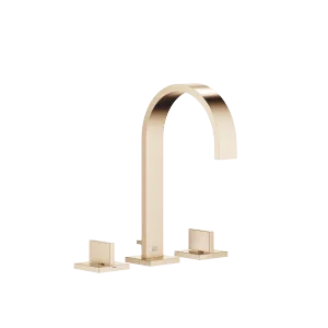 MEM Three-hole basin mixer with pop-up waste - Brushed Champagne (22kt Gold) - 20 713 782-46