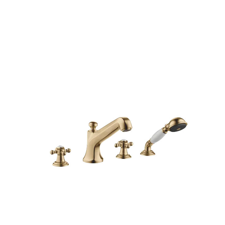 MADISON Bath shower set for bath rim or tile edge installation - Brushed Dark Brass - 27 502 360-39 0050