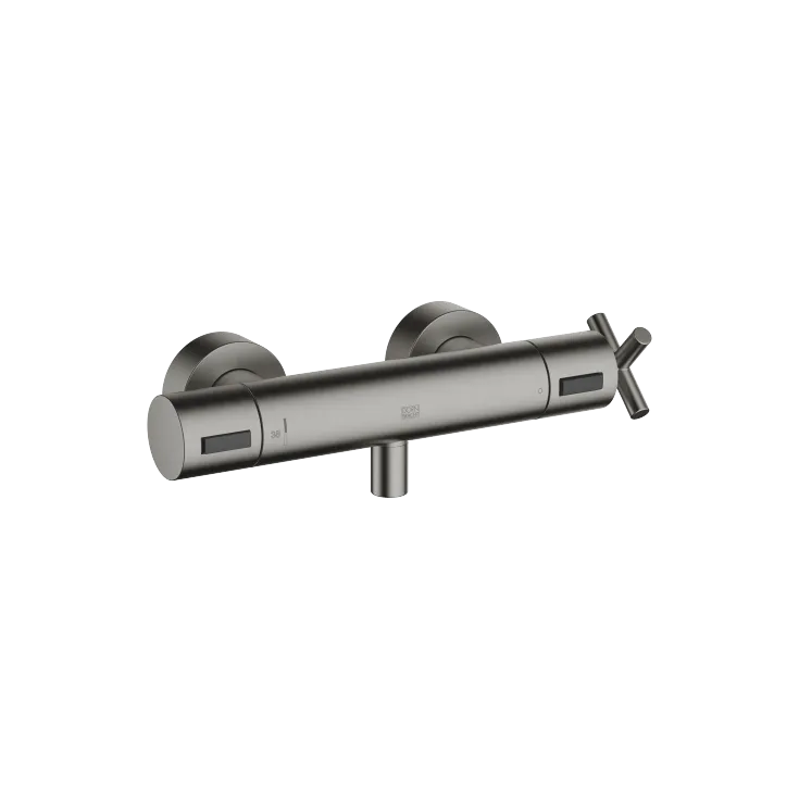 TARA Termostato per doccia - Dark Platinum spazzolato - Set contenente 2 articoli