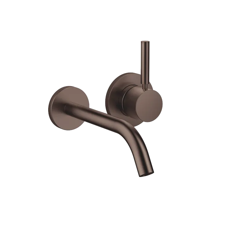 META Mitigeur monocommande de lavabo mural sans garniture d’écoulement - Dark Bronze brossé (PVD) - 36 860 660-43
