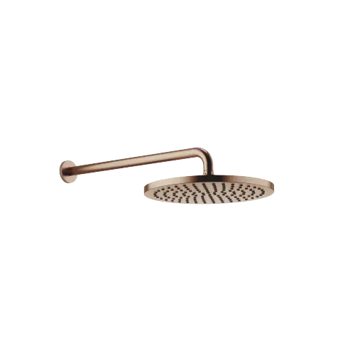 Regenbrause mit Wandanbindung FlowReduce 300 mm - Bronze gebürstet (PVD) - 28 676 970-42