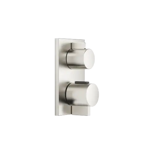 Concealed thermostat with one function volume control - Brushed Platinum - 36 425 670-06 0010